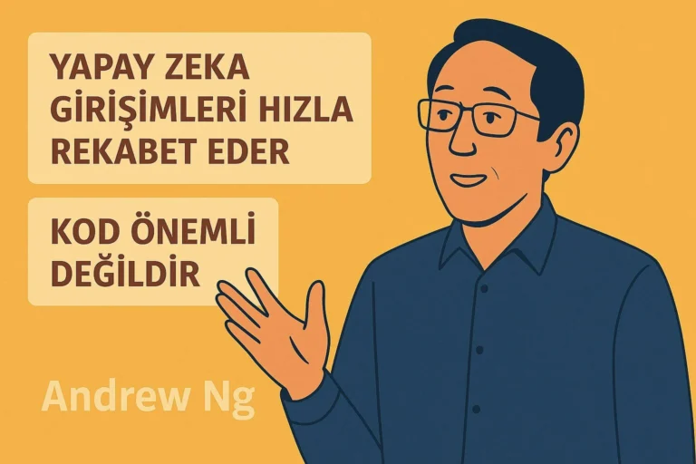 Andrew Ng: Yapay zeka girişimleri hızla rekabet eder, kod önemli değildir