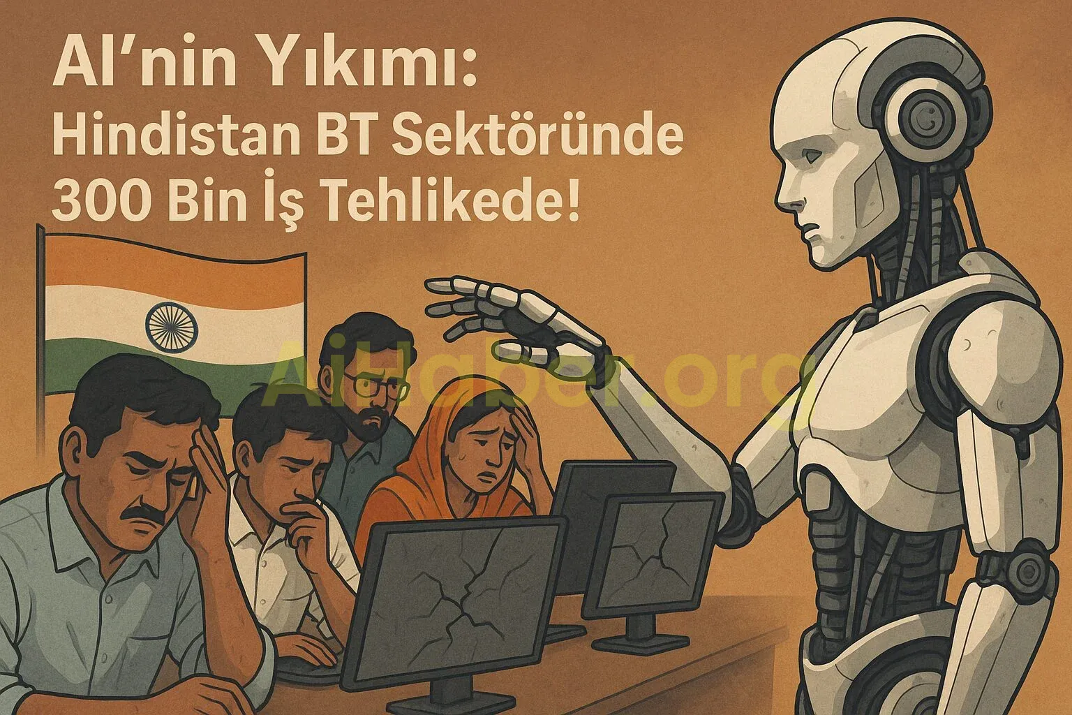 AI’nin Yıkımı: Hindistan BT Sektöründe 300 Bin İş Tehlikede!