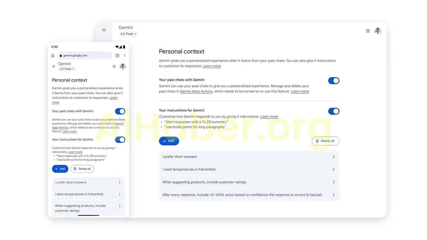 Google Gemini Artık Sizi Daha İyi Tanıyor: “Hafıza” ve “Geçici Sohbet” Özellikleriyle Tanışın