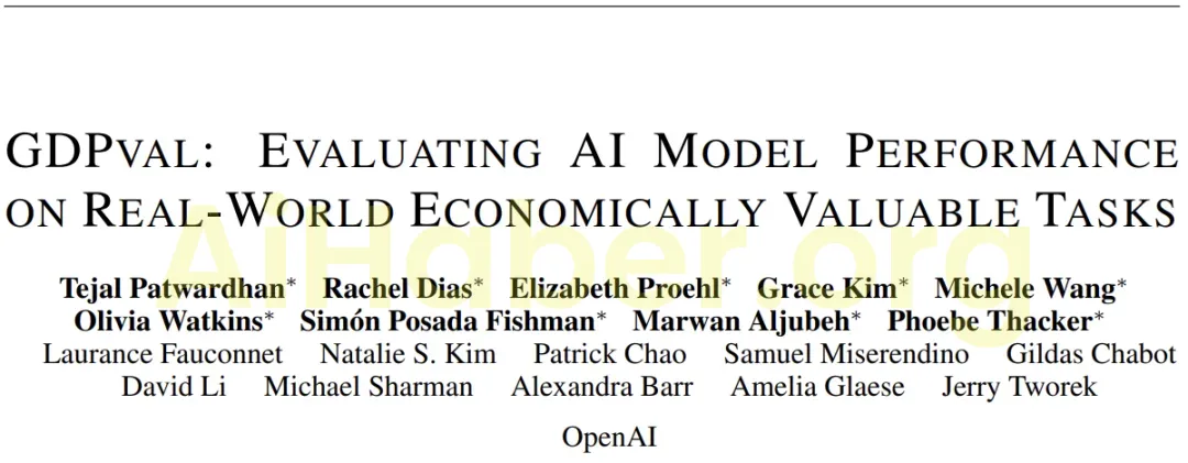 OpenAI, GDPval değerlendirme yöntemini tanıttı