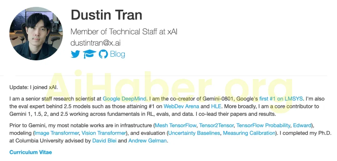 Google Gemini’nin baş bilim insanı Dustin Tran, xAI’ye katıldı