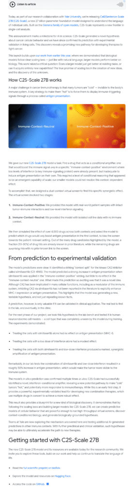 Gemma modeli yeni bir potansiyel kanser tedavisi yolunun keşfedilmesine nasıl yardımcı oldu? 7 Gemma modeli yeni bir potansiyel kanser tedavisi yolunun keşfedilmesine nasıl yardımcı oldu?