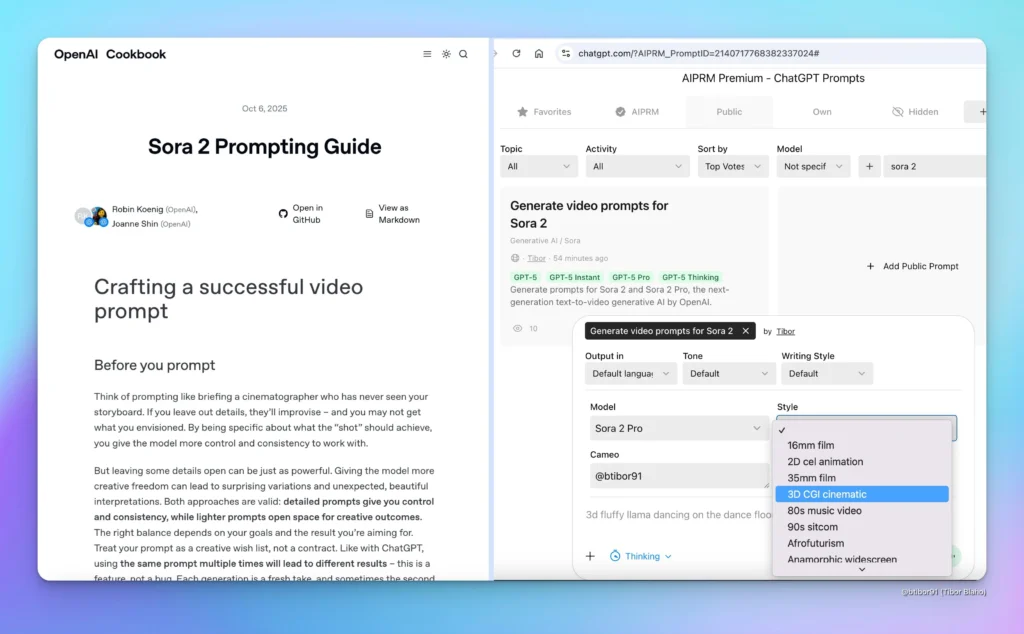 OpenAI, Sora 2 Prompt Kılavuzu Yayınladı 7 OpenAI, Sora 2 Prompt Kılavuzu Yayınladı