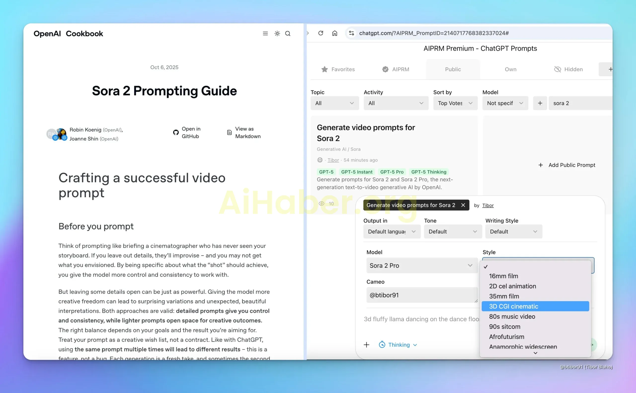 OpenAI, Sora 2 Prompt Kılavuzu Yayınladı