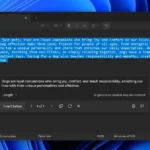 Notepad generating AI content