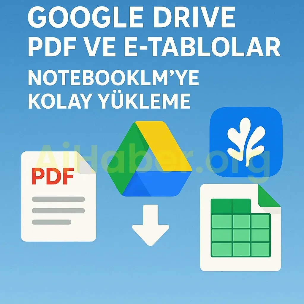 NotebookLM’ye  Google Drive’dan PDF ve e-tablo yükleme desteği geldi