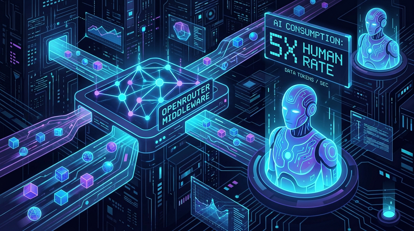 Yapay zeka ajanları OpenRouter'da token tüketimi