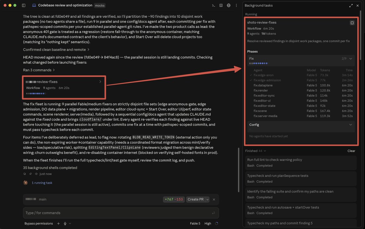 Claude Workflows paralel ajan yönetimi arayüzü