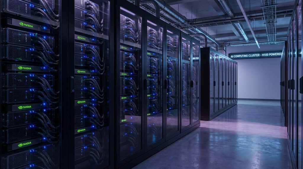 GLM-5.3 Flash yerel calistirma icin NVIDIA H100 GPU sunucu altyapisi, yapay zeka modeli yerel ortamda calistirma maliyeti
