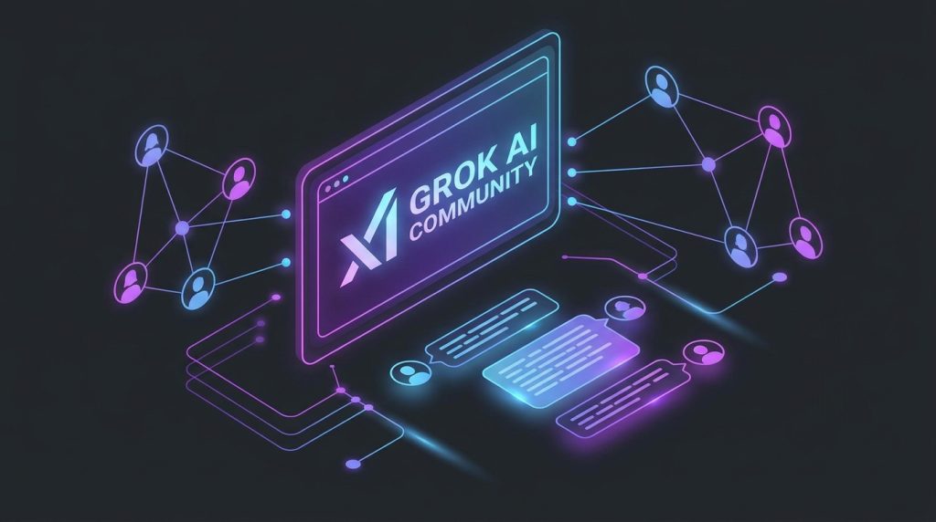 Grok toplulugu buyume, NS123ABC ozel grup sohbet, xAI Grok yapay zeka toplulugu