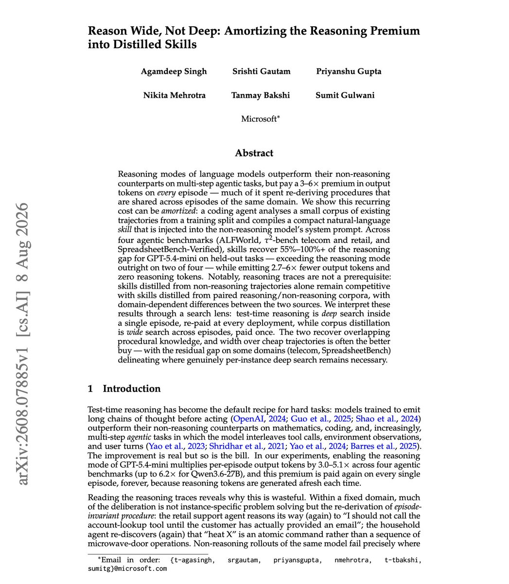 Microsoft Amortized Reasoning benchmark sonuclari