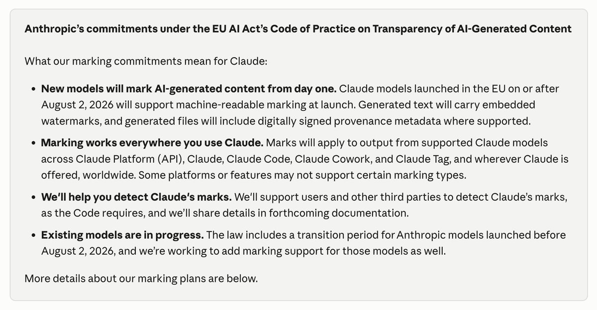 Anthropic Claude watermarking sistemi